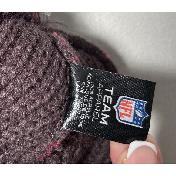 ‘47 Los Angeles Rams Pom Beanie Winter Hat - Pink & Gray  NFL One Size - Picture 6 of 7